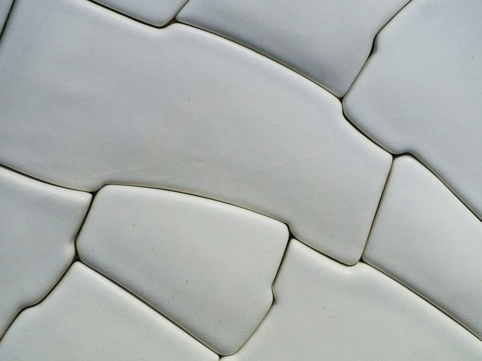 The same tiles after: fresh grout lines, tiles cleaned